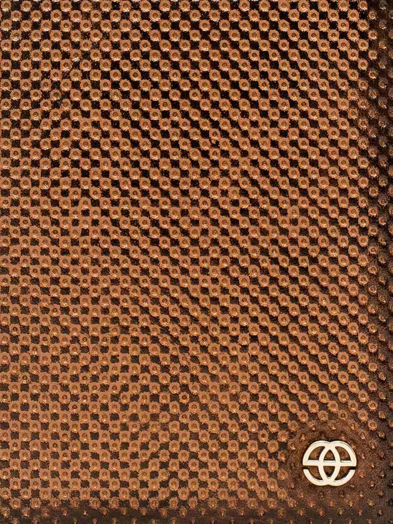 Eske Paice Tan Perforated Small Card Holder