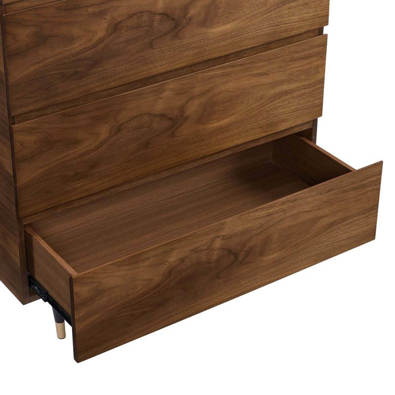 5pc Queen Caima Bedroom Set Walnut - Modway