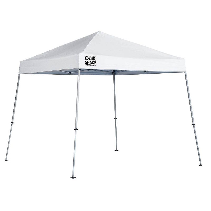 Quick Shade Weekender Elite 10 x 10 Foot Slant Leg Durable Pop Up Canopy, White