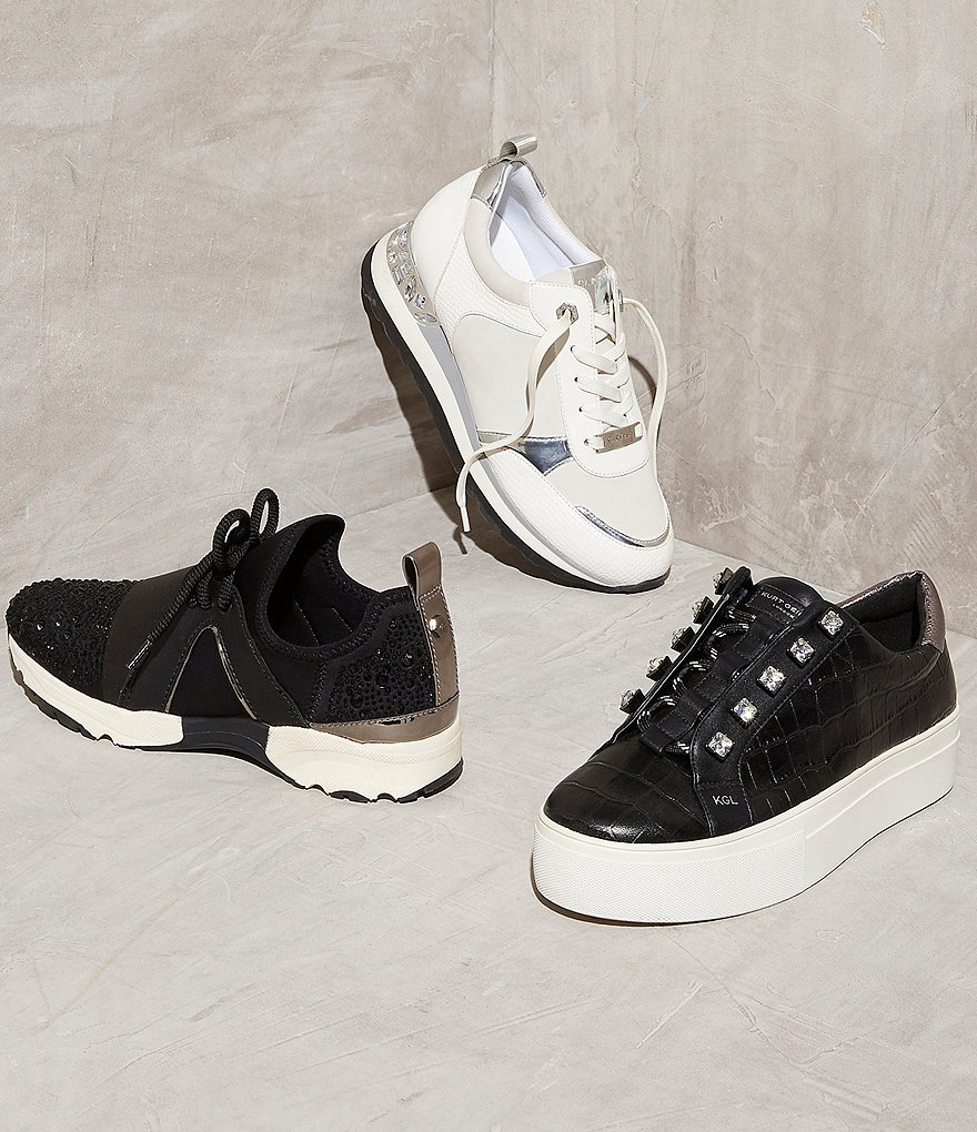 Carvela Lament Bling Embellished Lace-Up Sneakers