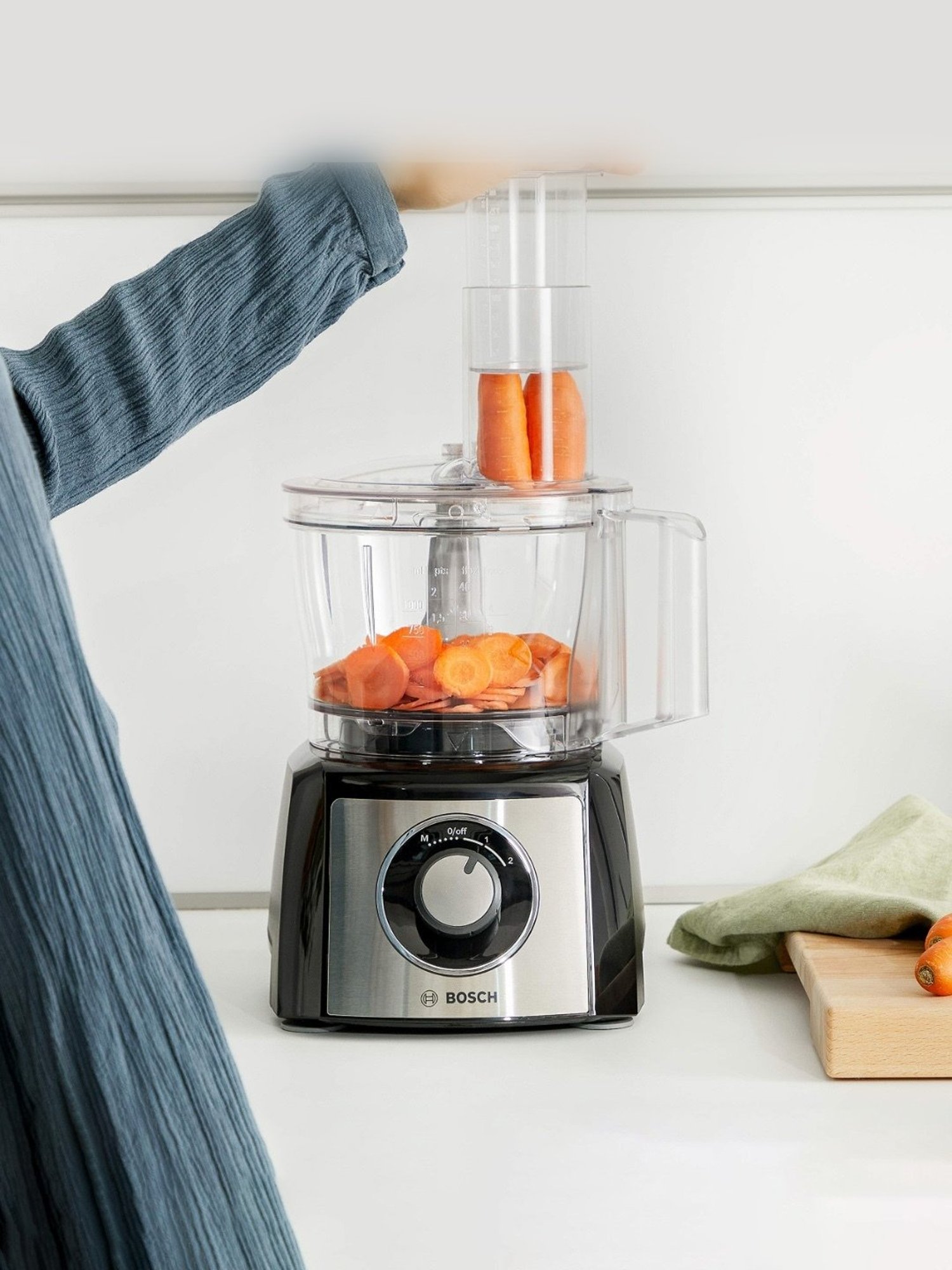 Bosch MCM3501M 800 Watts 2 Jar Food Processor with BPA Free Plastic (Black)