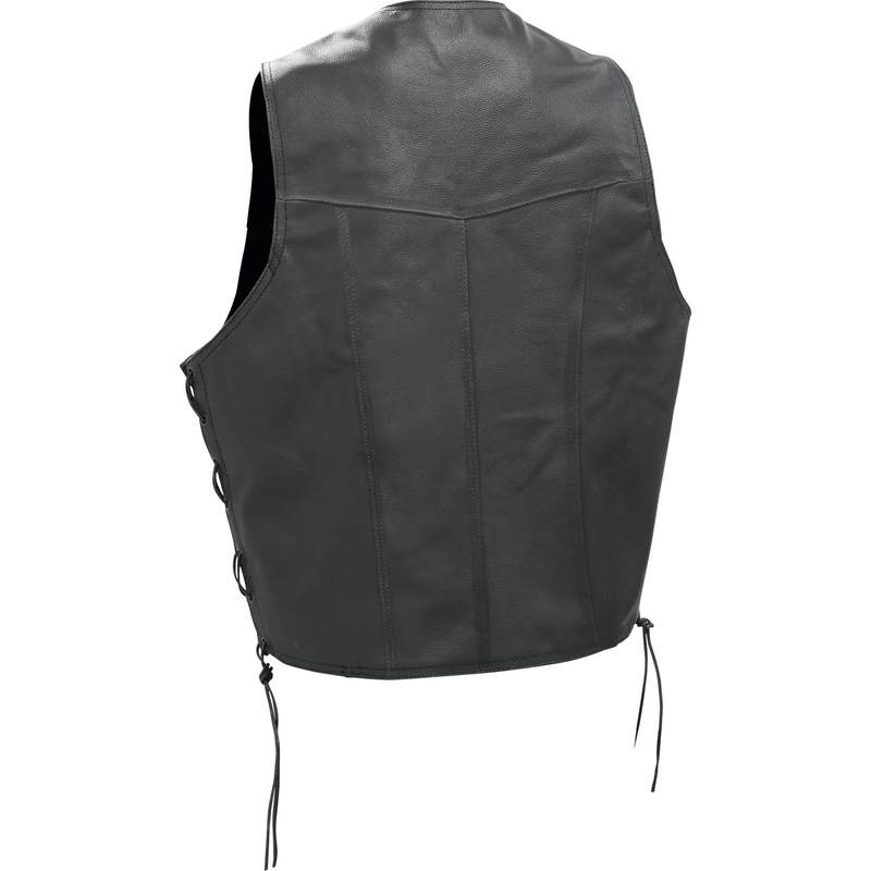 Rocky Mountain Hides Solid Genuine Buffalo Leather Vest