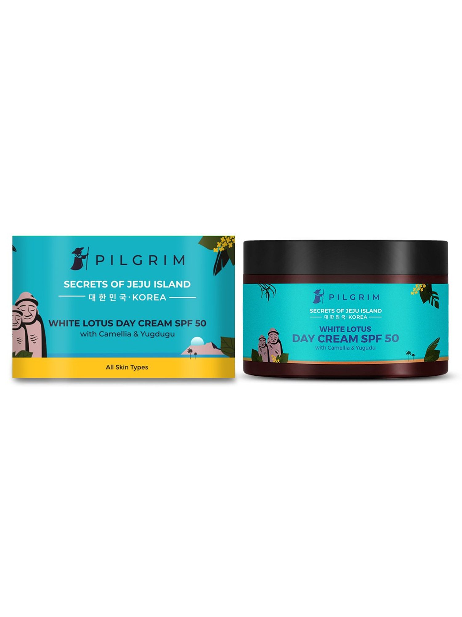 Pilgrim White Lotus Face Cream with SPF 50 PA+++ - 100 gm