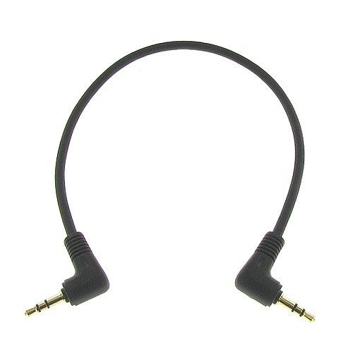 Valley Enterprises&reg; 1' 3.5mm Male Right Angle to 3.5mm Male Right Angle Gold Stereo Audio Cable, Nylon Reinforced, Premium Quality Cable, Thick Cable Jacket