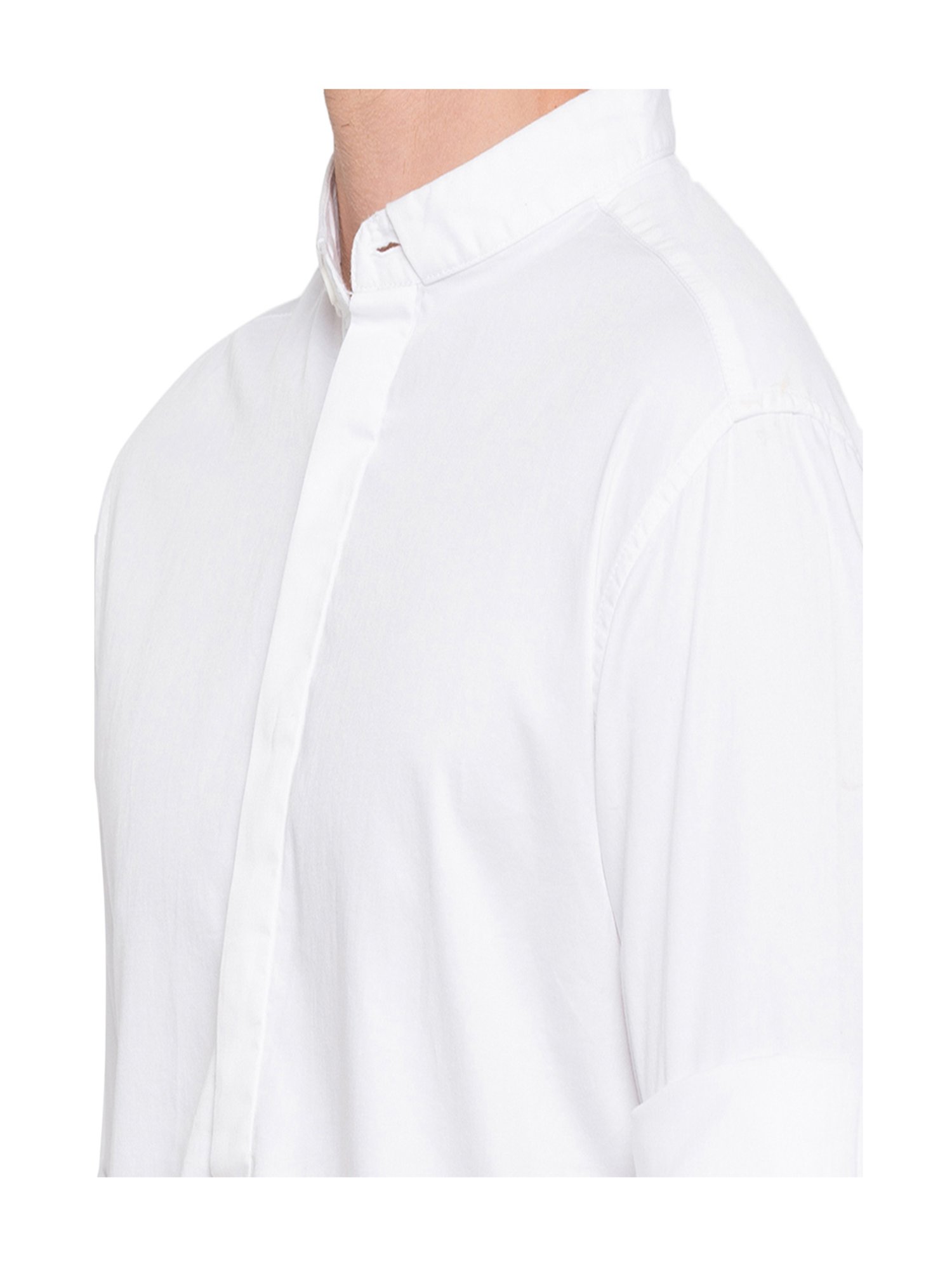 Spykar White Slim Fit Kurta