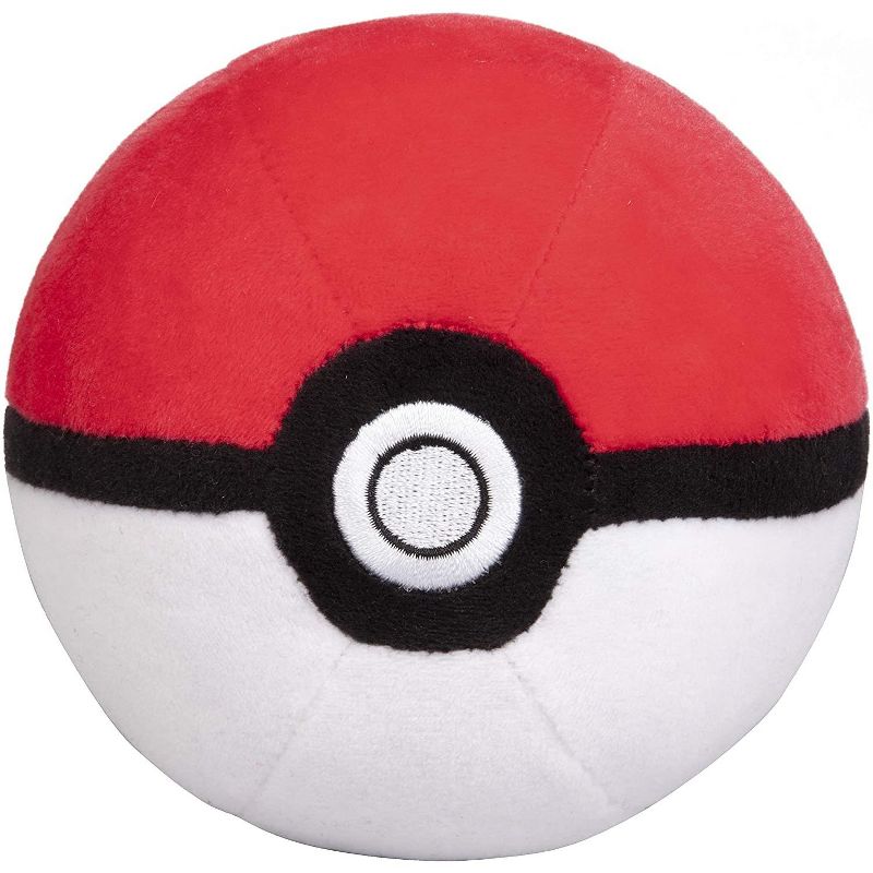 Jazwares Pokemon Detective Pikachu 8" Plush with Soft Pokeball, Set of 2