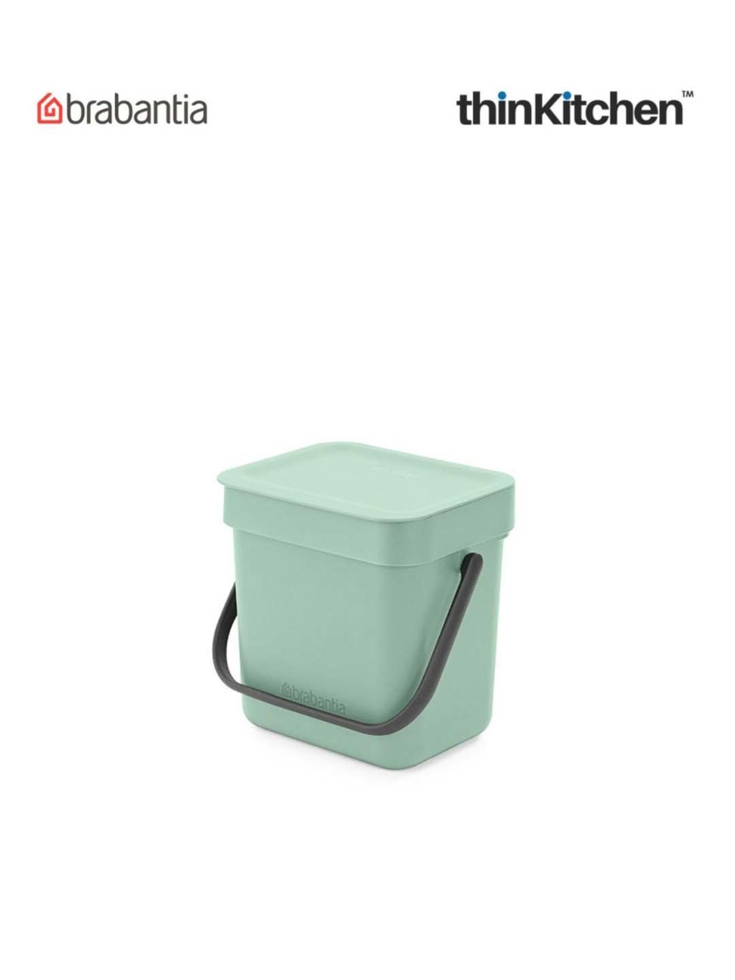 Brabantia Green Plastic Sort & Go Waste Bin (3 L)