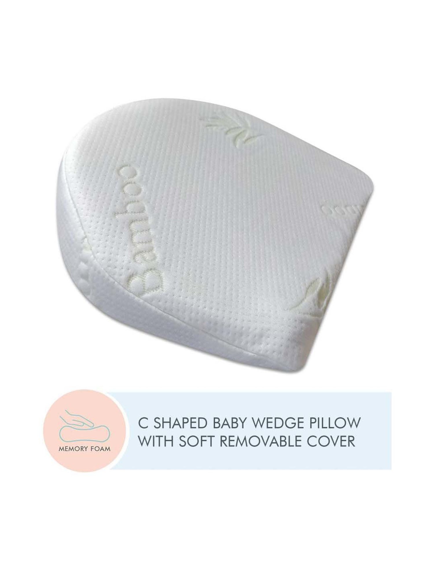 The White Willow White C-Shaped Wedge Pillow - Set of 1