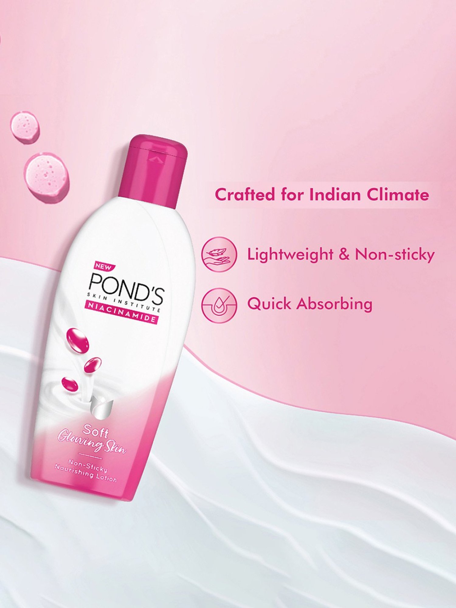 Pond's Niacinamide Non-Sticky Nourishing Lotion - 90 ml