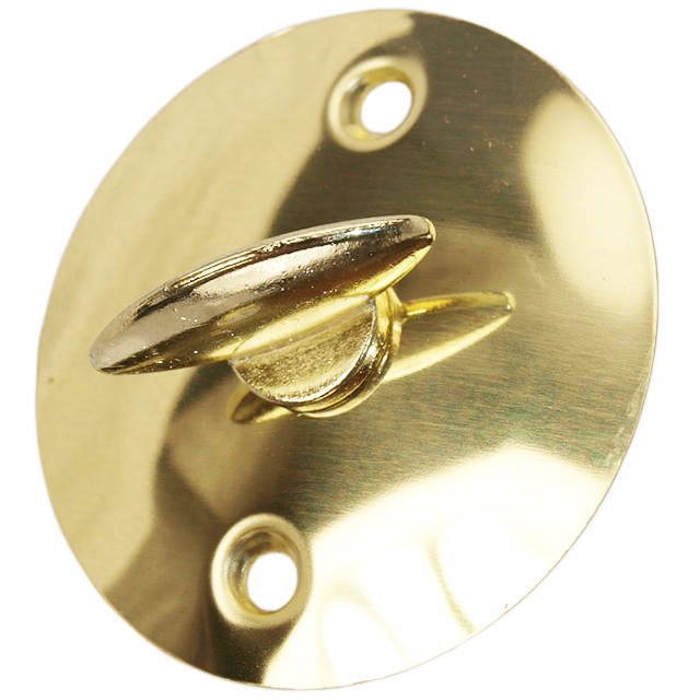 Progressive 77/3 Brass US3 Solid Brass Round Plate With Thumb Turn