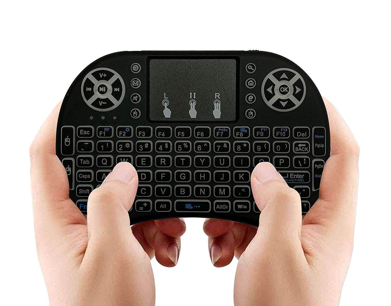 MakerSpot Mini 2.4GHz Wireless Keyboard with Touchpad Mouse Compatible with Android TV Box,PS4, Raspberry Pi, Smart TV, PC
