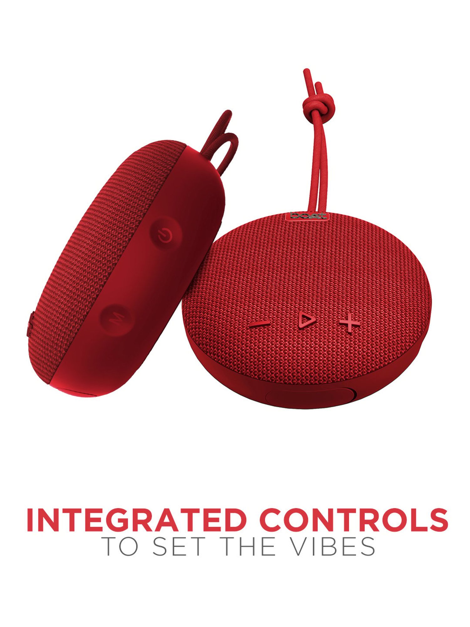 boAt Stone 190 5W Portable Wireless Speaker with IPX7 Water Resistance and Bluetooth V5.0 (Red)