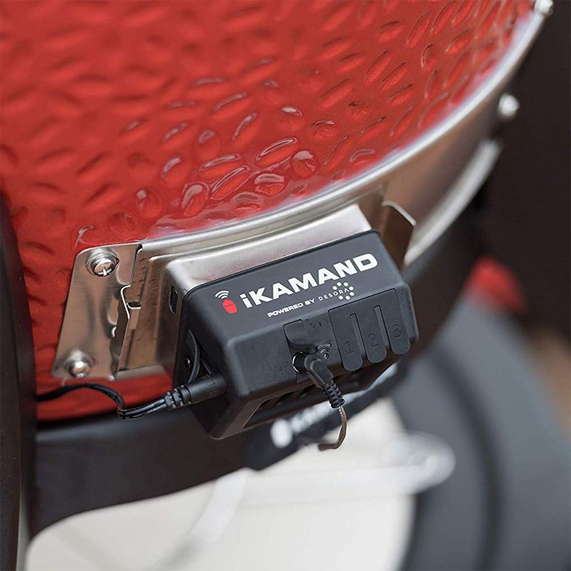 Kamado Joe High-Tech Classic iKamand Smart Technology Temperature Control Outside Grill Monitoring Device