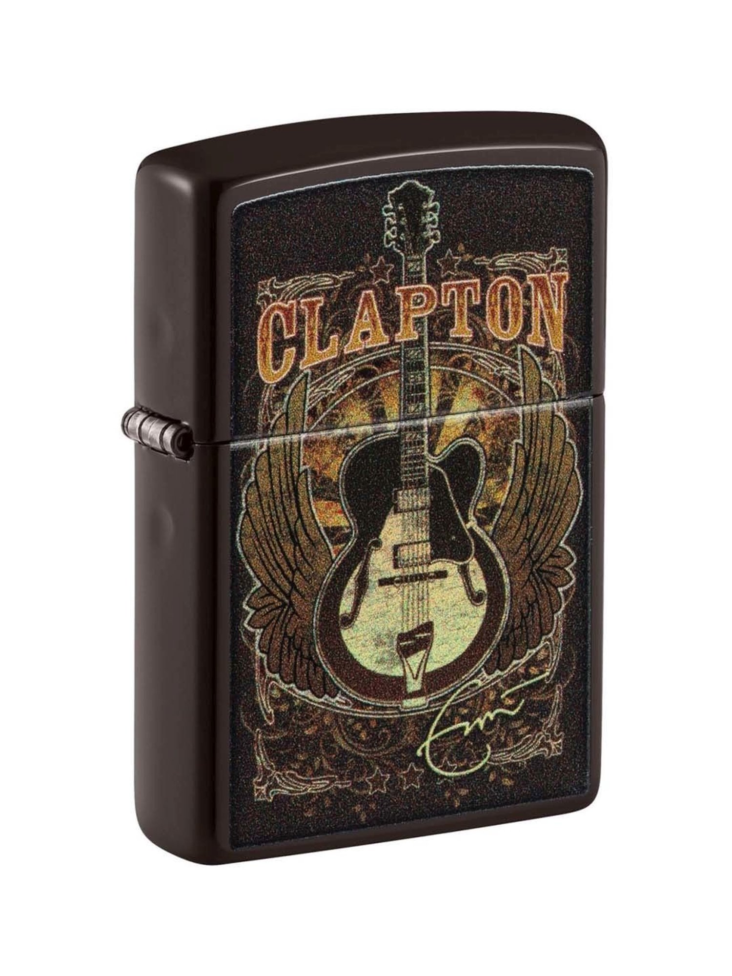 ZIPPO Eric Clapton Design Brown Brass Windproof Pocket Lighter