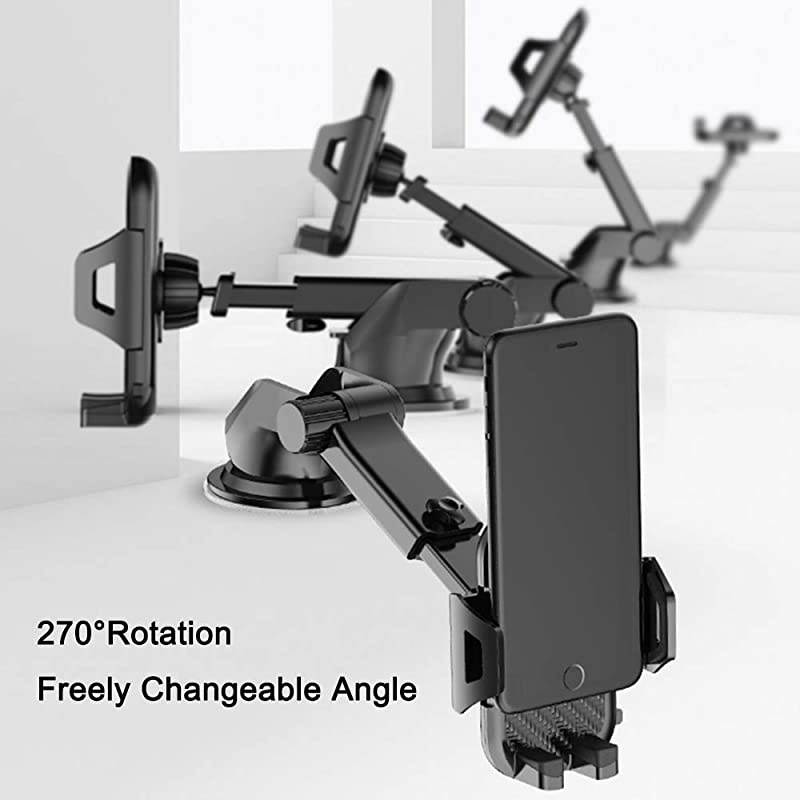 Mount Dash Windshield Phone Holder Universal Smartphone Stand for Phone Grip with iPhone 11 Pro XS Max X XR 8 Plus Samsung Galaxy S20 S10 S9 S8 Note 10 and More