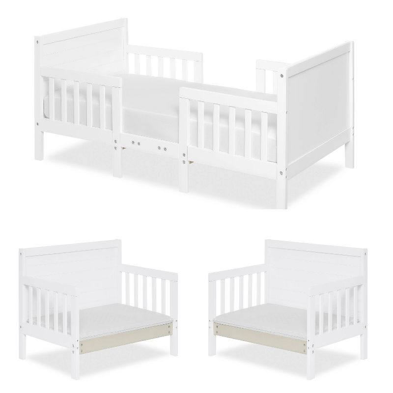 Dream On Me Hudson 3-in-1 Convertible Toddler Bed - White