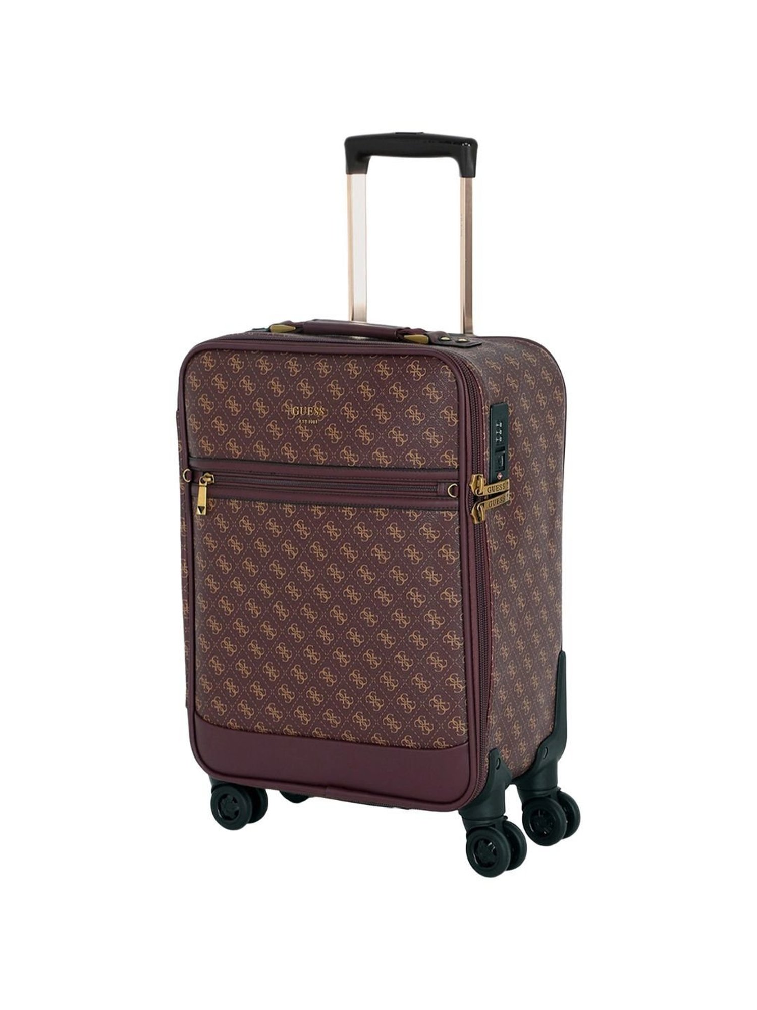 Guess Pinot Noir 8 wheels Small Soft Cabin Trolley Bag