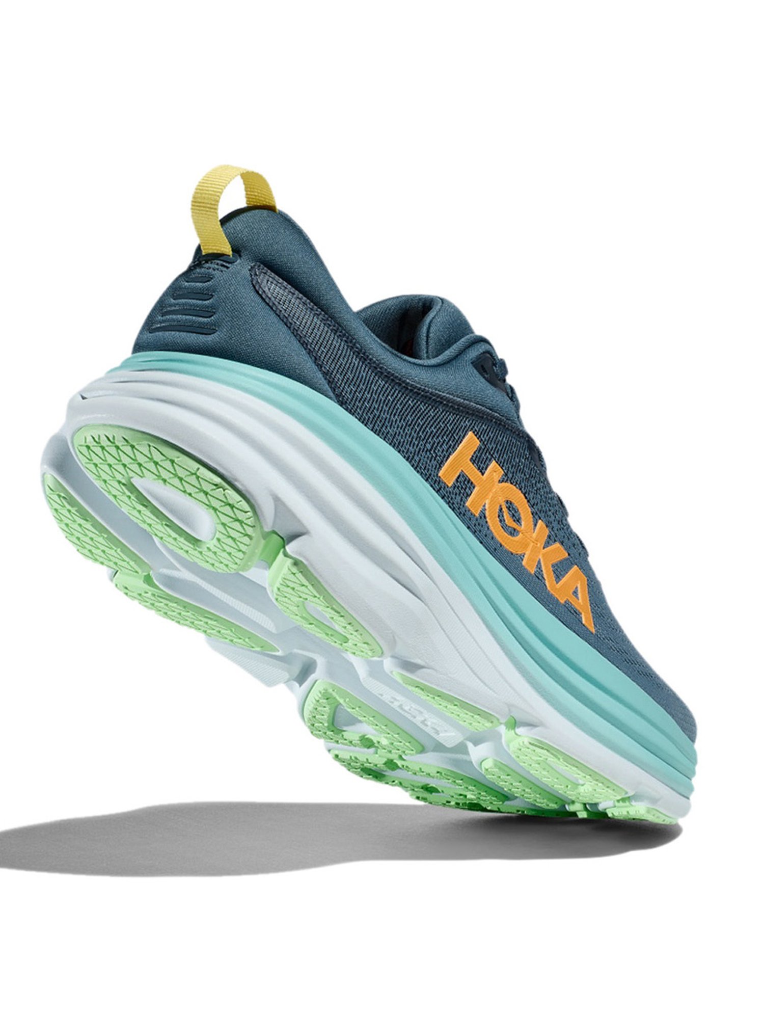 Hoka Men's M BONDI 8 WIDE Real Teal & Shadow Running Shoes