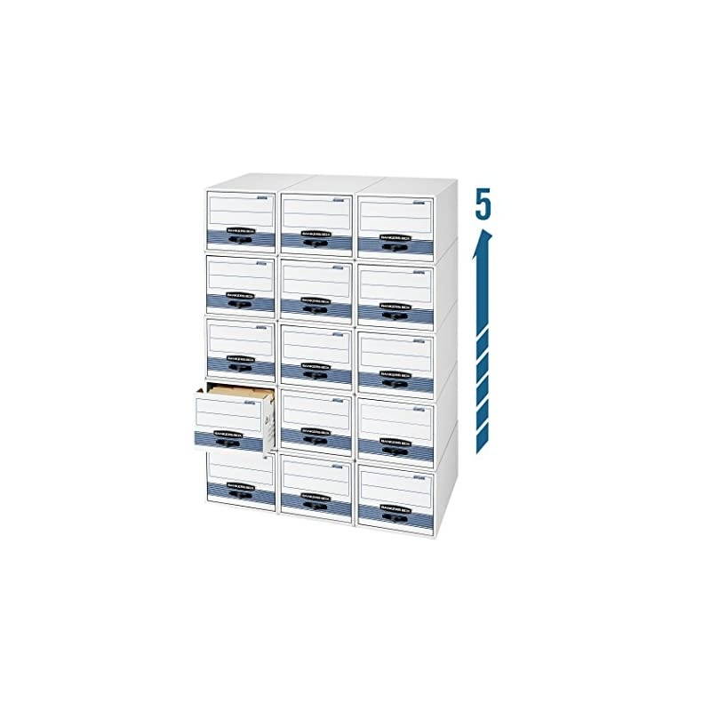STOR/DRAWER STEEL PLUS Extra Space-Saving Filing Cabinet, Stacks up to 5 High, Letter, 6 Pack (00311)