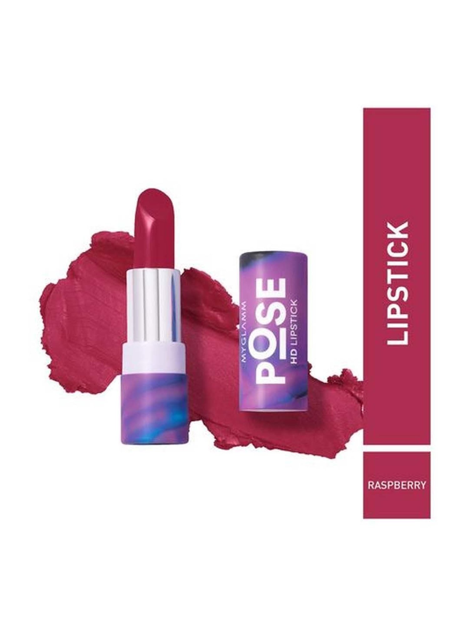MyGlamm Pose Hd Lipstick Raspberry - 4 gm