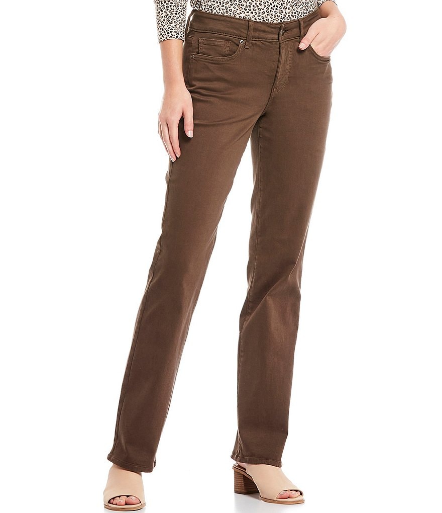 NYDJ Marilyn Straight Leg Mid Rise Bootcut Jeans