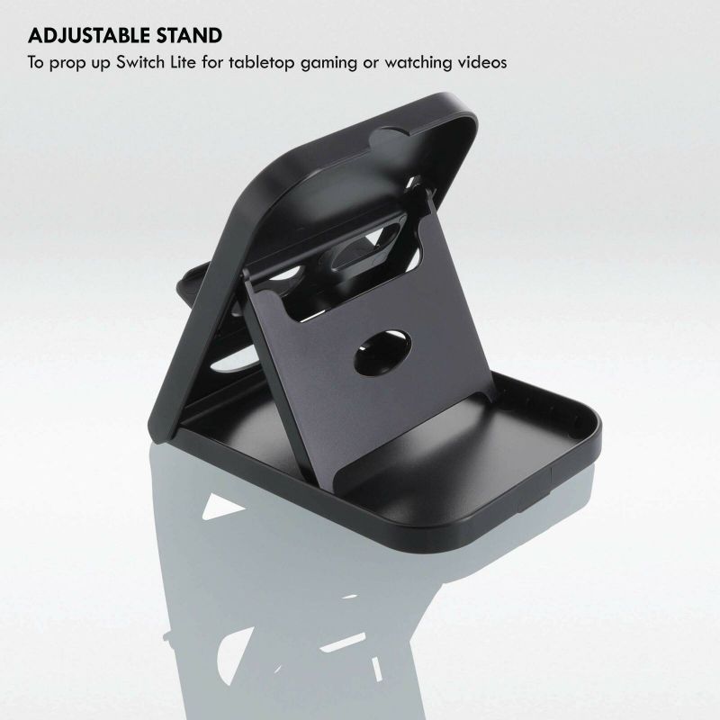 dreamGEAR Starter Kit Lite for Nintendo Switch Lite  - Carrying Case - Screen Protector - Ergonomic Grip Case - Earbud with Mic - Adjustable Stand - Cleaning Cloth - Car Charger - More