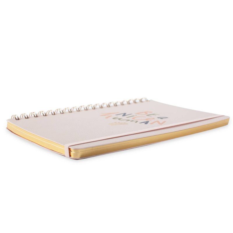 Lined Spiral Journal College Ruled Be a Nice Human - Fringe