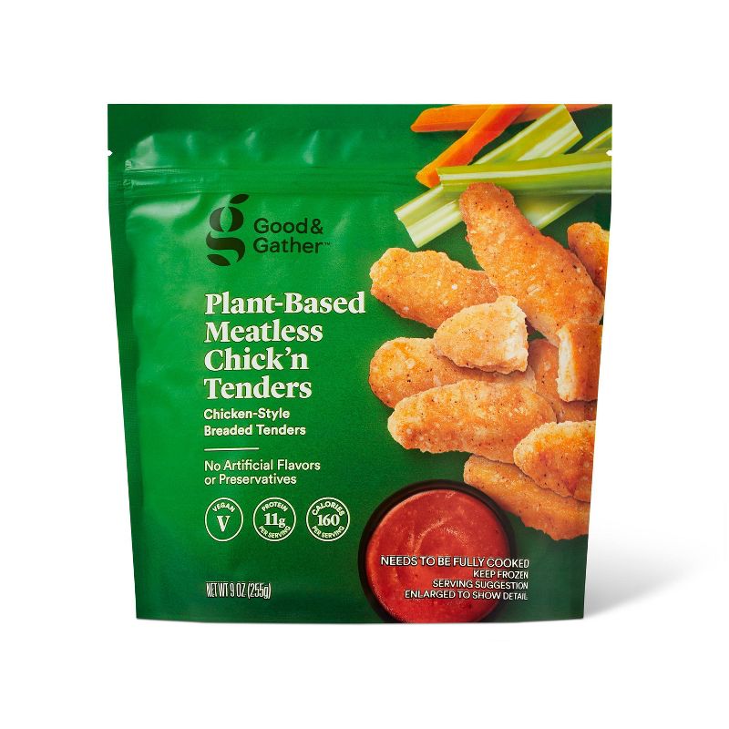 Frozen Plant Based Meatless Chick'n Tenders - 9oz - Good & Gather™