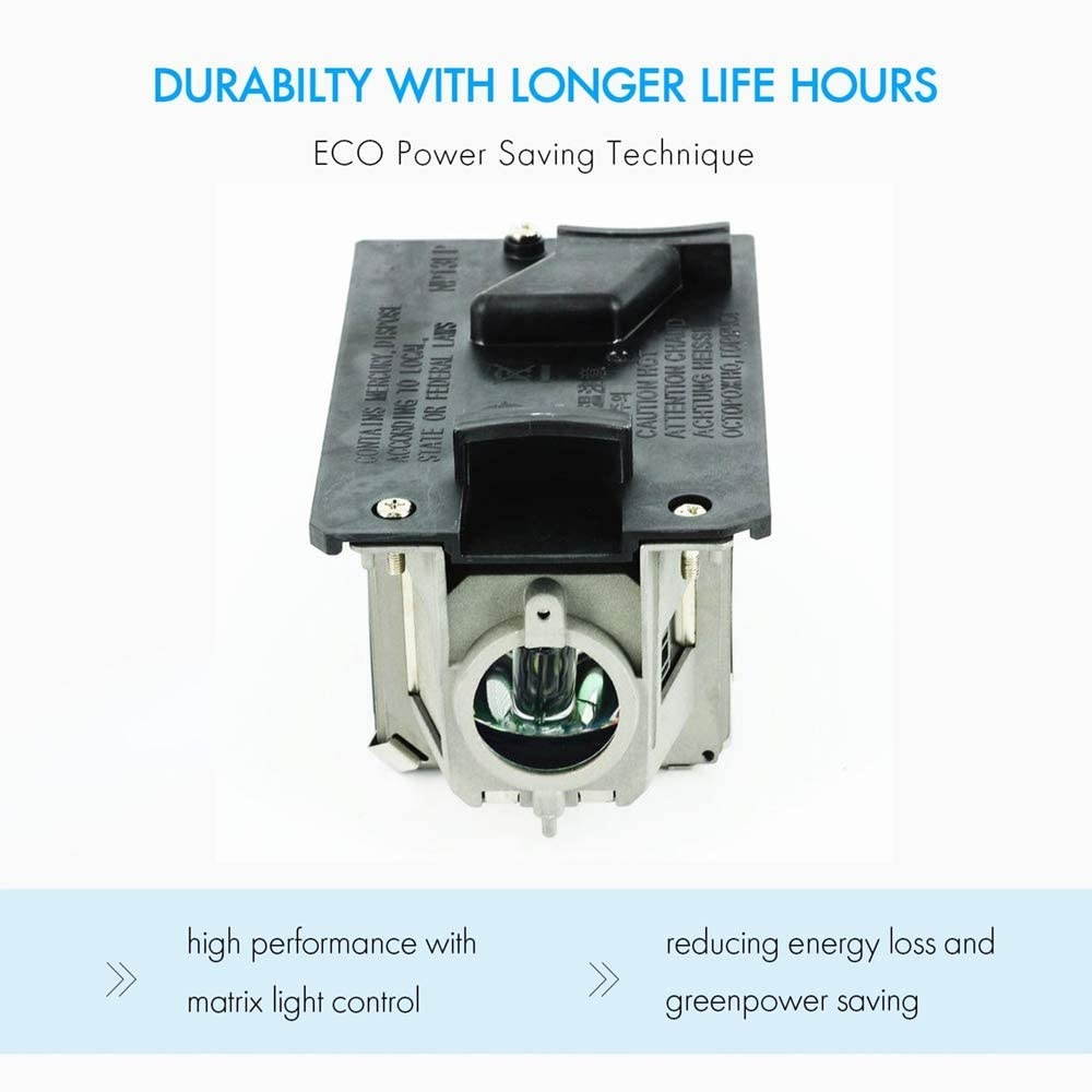 AWO Original Projector Lamp Bulb NP18LP / 60003128 / NP13LP / 60002853 with Housing for NEC NP-V300W,NP-V300WG,NP-V300X,V281W,V300W,V300WG,V300X,V311W,V311X,VE280,VE280X,VE281,VE281X,VE282,VE282X