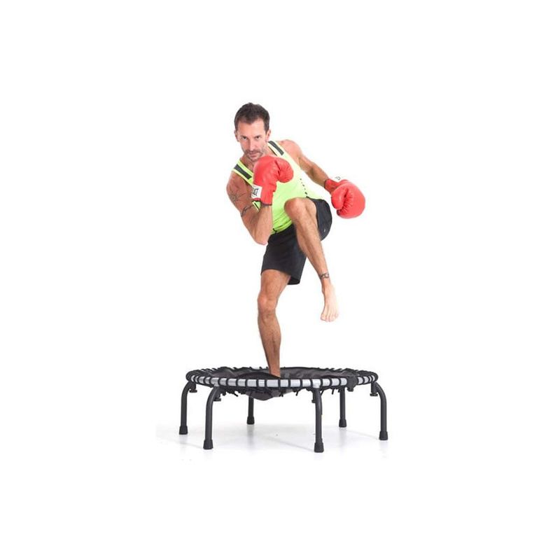 JumpSport 350f Indoor Heavy Duty Lightweight 39-Inch Folding Fitness Trampoline, Black