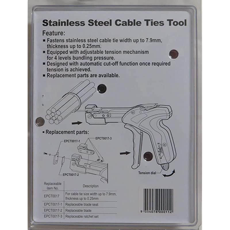 Steel Cable Tie Gun | Automatic Zip Tie Tensioner | Up To 7.9mm Wide