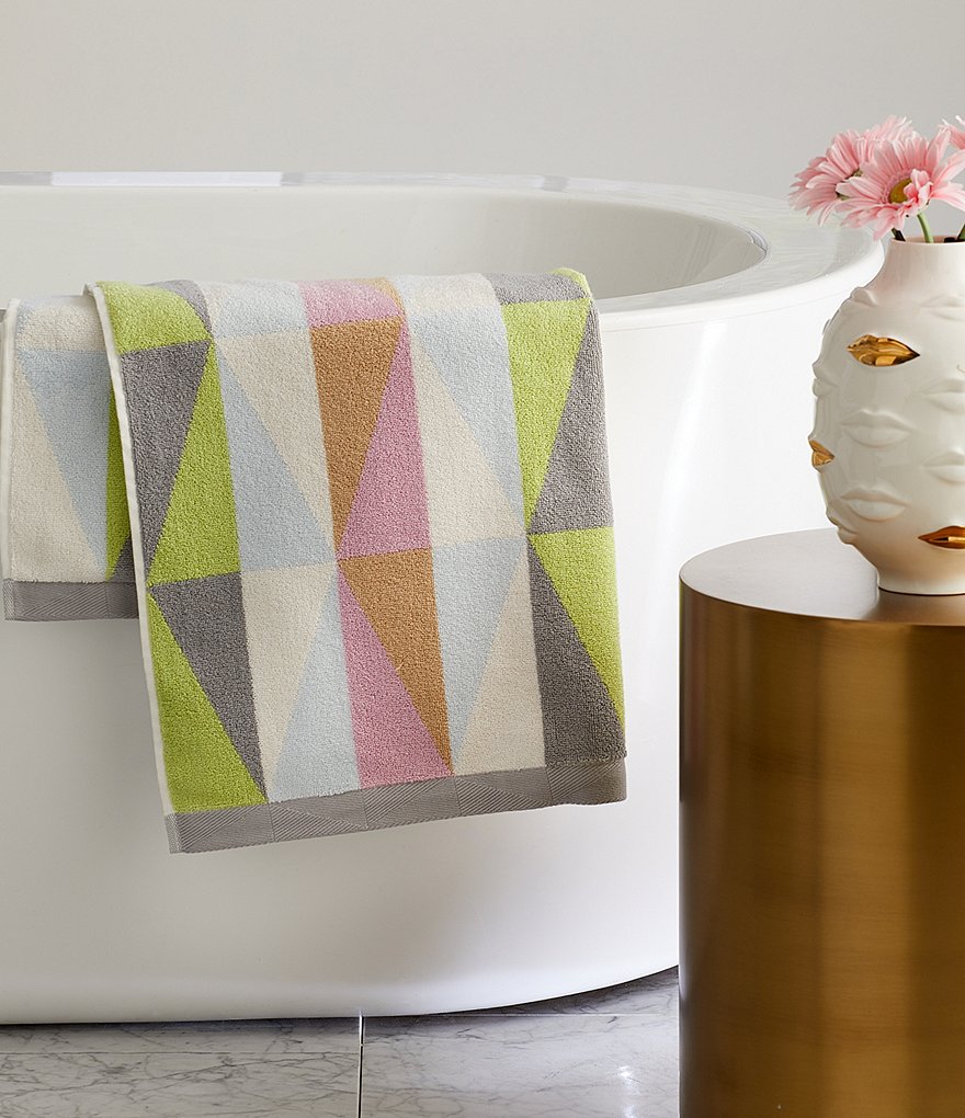 Jonathan Adler Harlequin Turkish Cotton Bath Towels