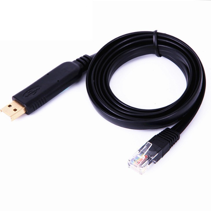 KINGZONE Console Cable USB To RJ45 Debugging Cable H3C Cisco Control Configuration Switch Routing Cable 1.5m