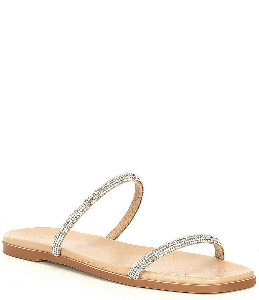 Carvela Kelly Rhinestone Embellished Banded Flat Sandals