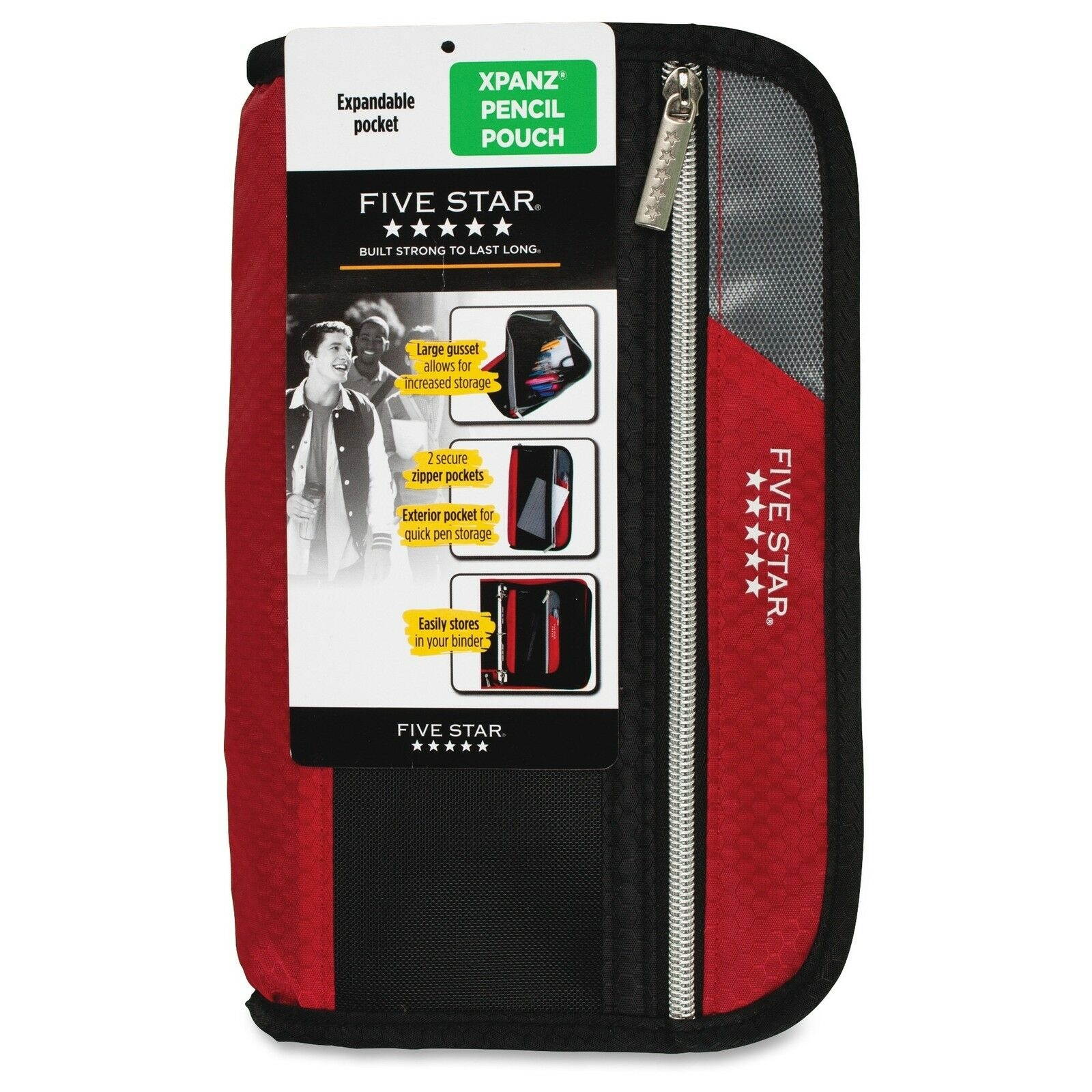 Five Star Xpanz Carrying Case [pouch] For Pencil, Pen, Supplies - Assorted -