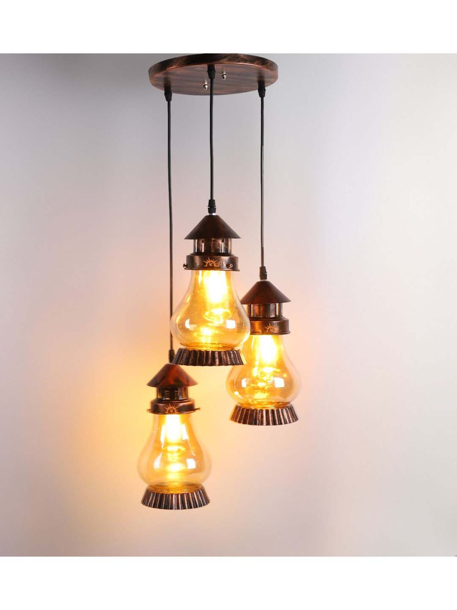 DecorativeRay Transparent Hanging Light - Set of 1