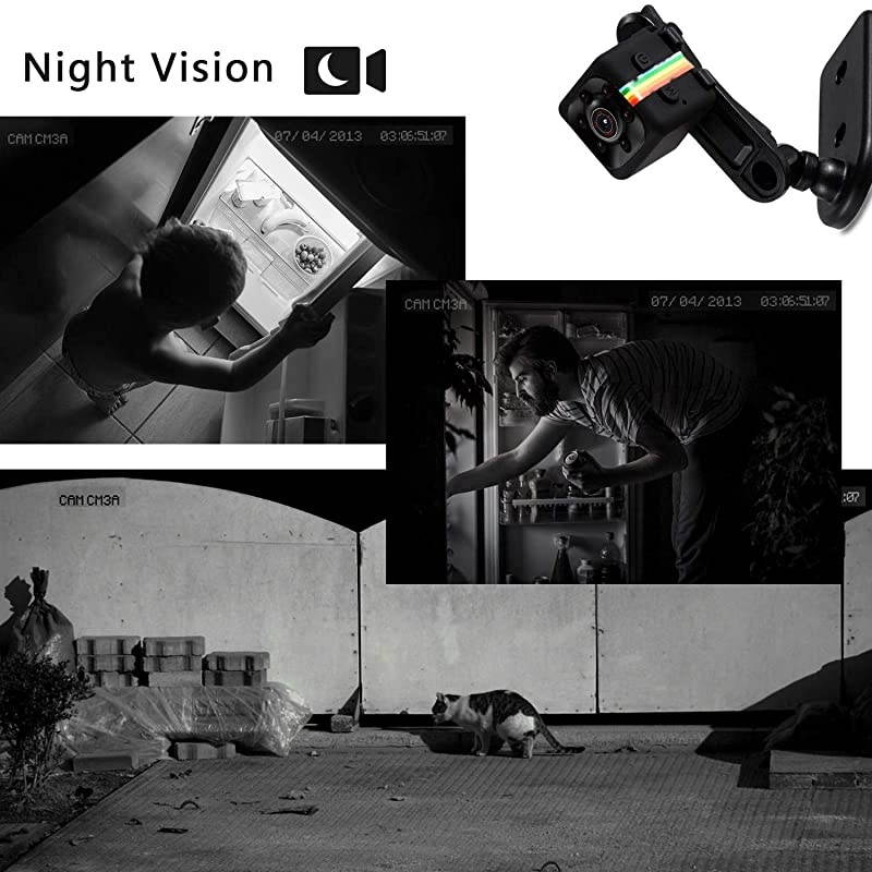 Cop Spy Cam As Seen On TV Mini Camera Wireless Hidden 1080P Body Camera Action Camera Convert Security Nanny Cam with Night Vision and Motion Activated for HomeCarOffice Indoor and Outdoor