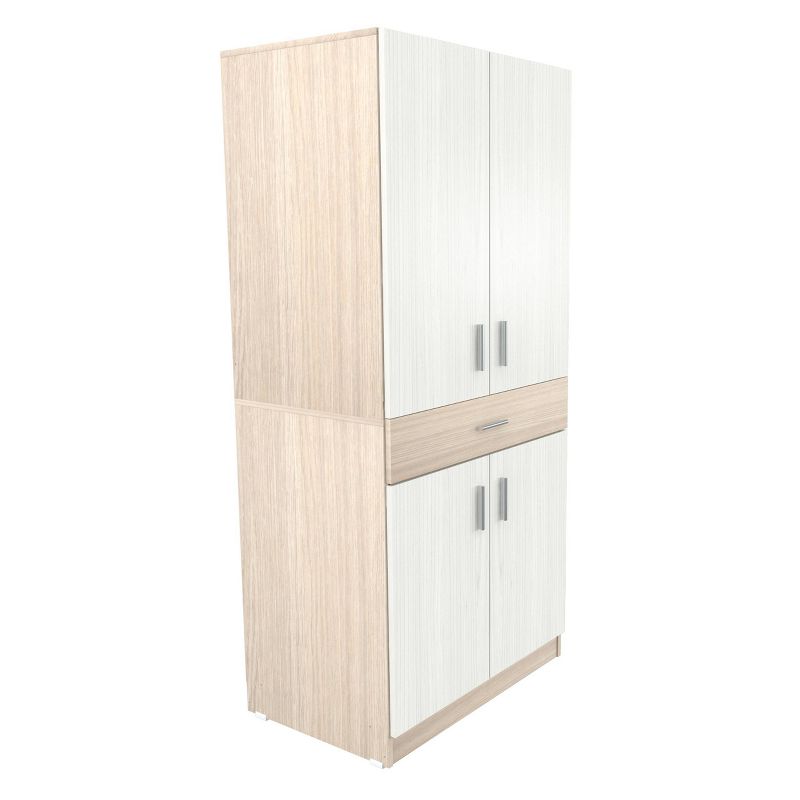 Computer Work Center Washed Oak - Inval