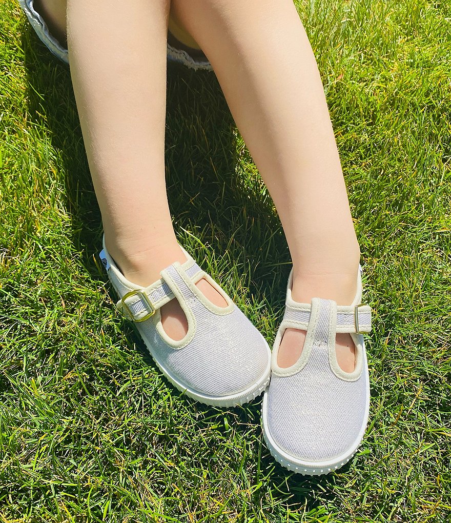 Copper Key Adventure Wear Girl's Bestee-A Washable Canvas T-Strap Sneakers (Toddler)