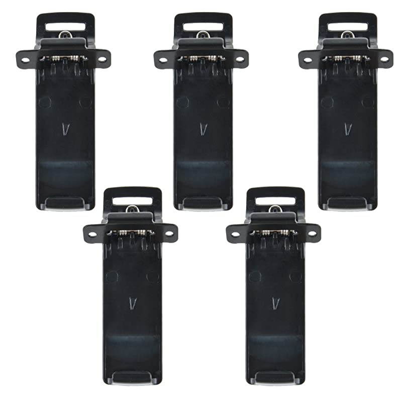 Two Way Radio Handheld Belt Clip with Screws for Baofeng UV5R UV5RA UV5RB UV5RC 5RD 5RE 5 Packs