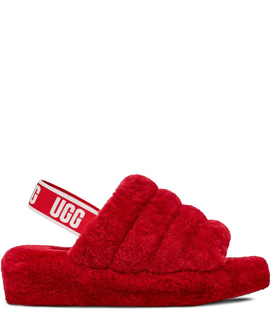 UGG&reg; Logo Fluff Yeah Fur Slides
