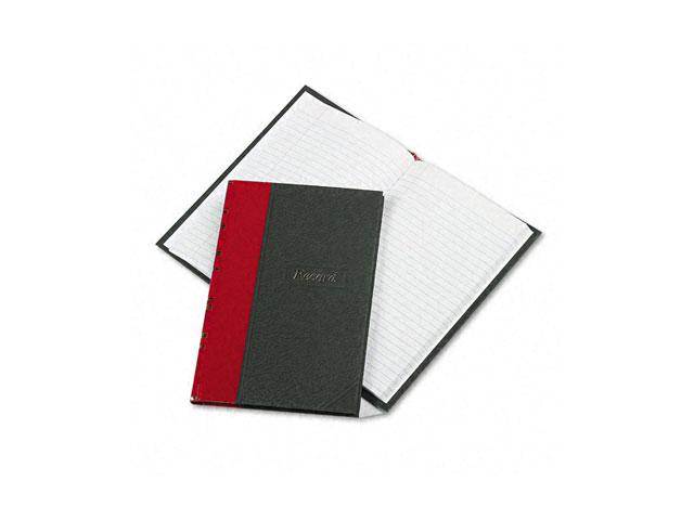 Boorum & Pease 96304 Record/Account Book, Black/Red Cover, 144 Pages, 7 7/8 x 5 1/4