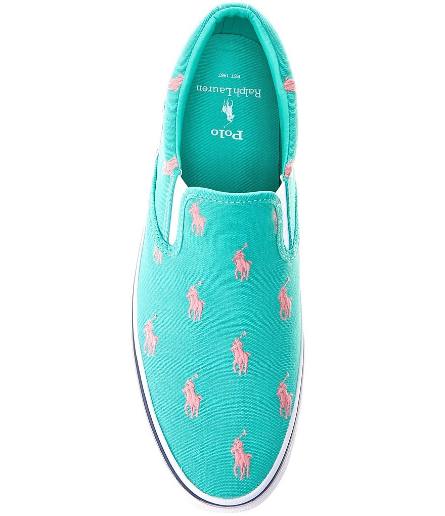 Polo Ralph Lauren Men's Thompson Logo Printed Slip-On Sneakers
