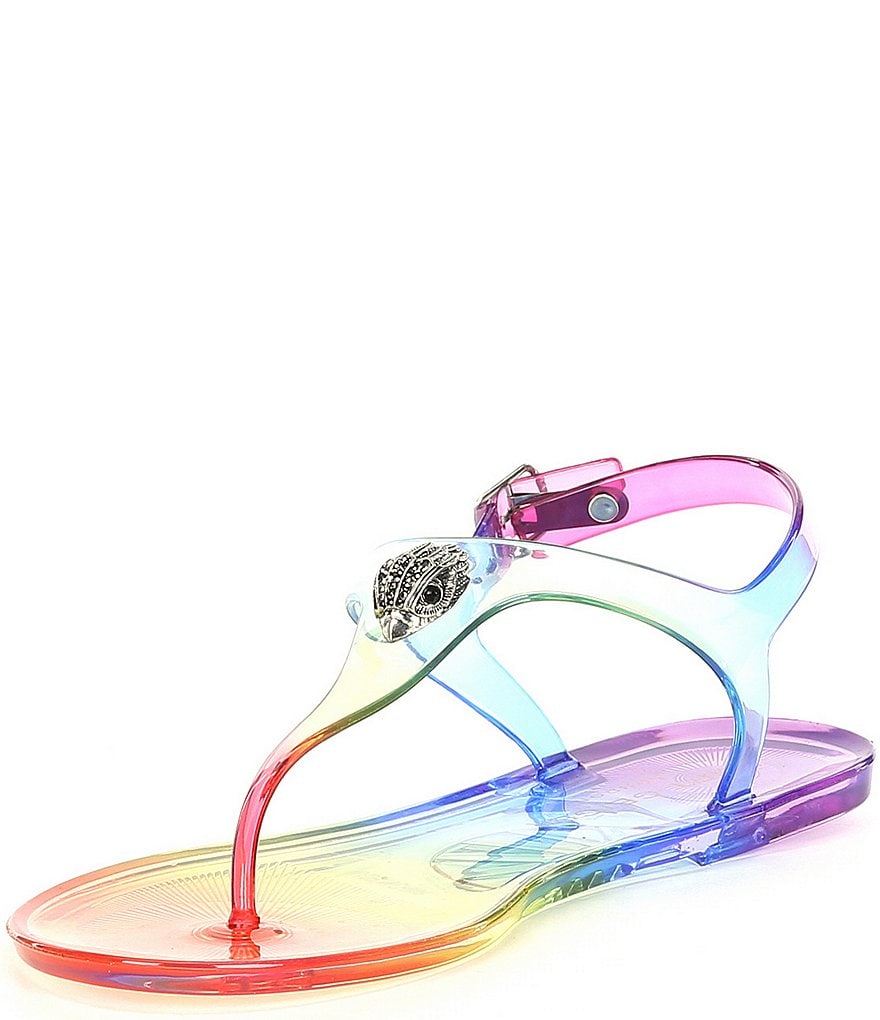 Kurt Geiger London Maddison Rainbow Jelly Flat Sandals