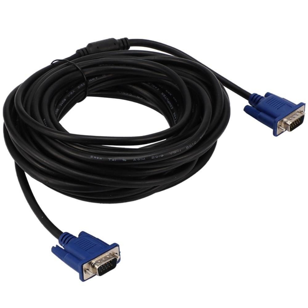10M VGA Cable Male to Male 3+5 HD Fully Wired 15PIN for LCD CRT Projector PC Laptop Monitor