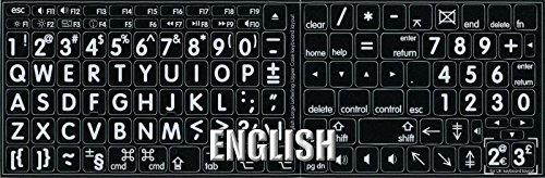 MAC ENGLISH LARGE LETTERING STICKERS BLACK COLOR OF BACKGROUND