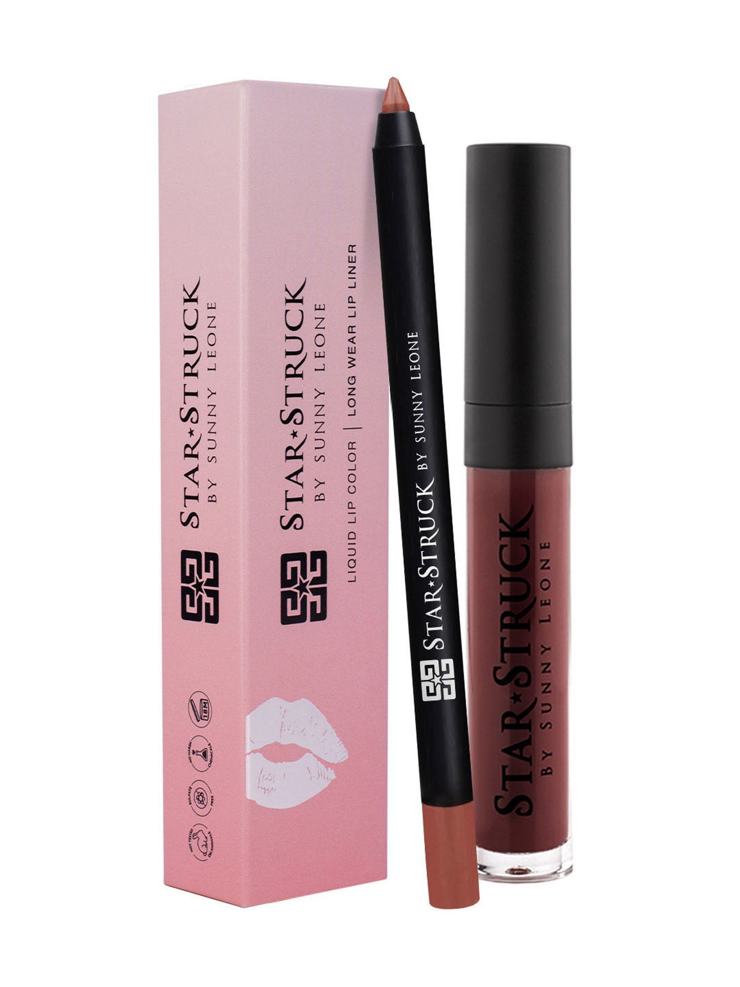 StarStruck By Sunny Leone Liquid Lip Color & Lip Liner Cinnamon