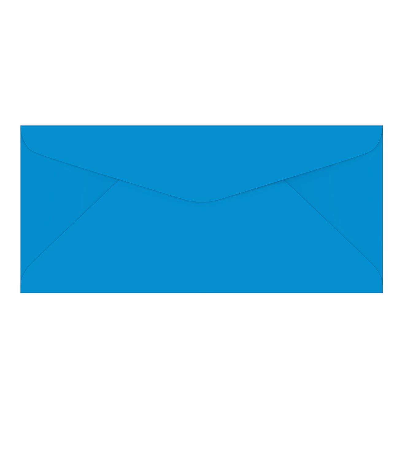 #10 Business Envelopes | 24lb (4 3/4 X 11 inches) | 50 Envelopes Per Pack | Blue