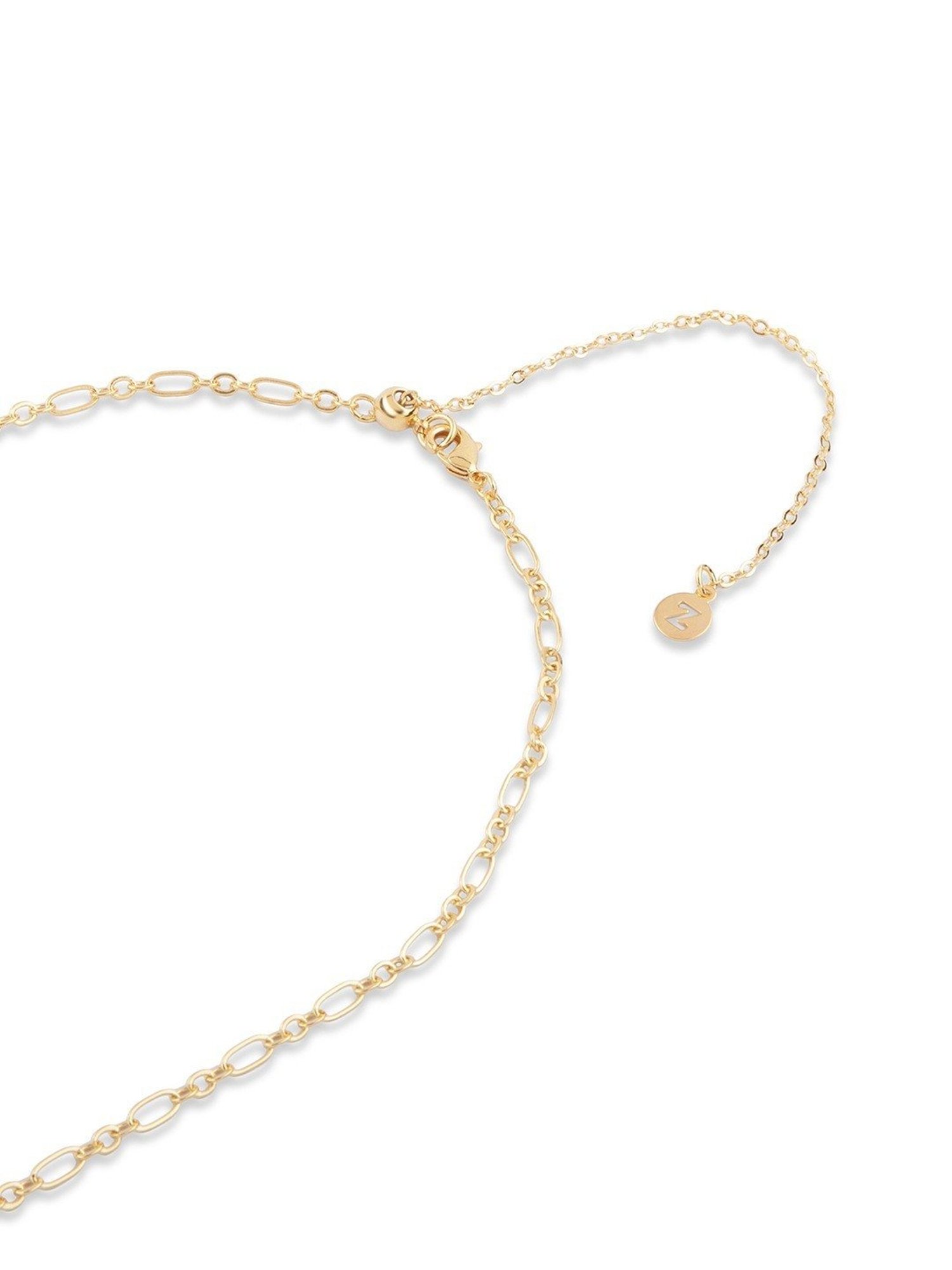 Accessorize London Real Gold-Plated Z Sparkle Y-chain Necklace