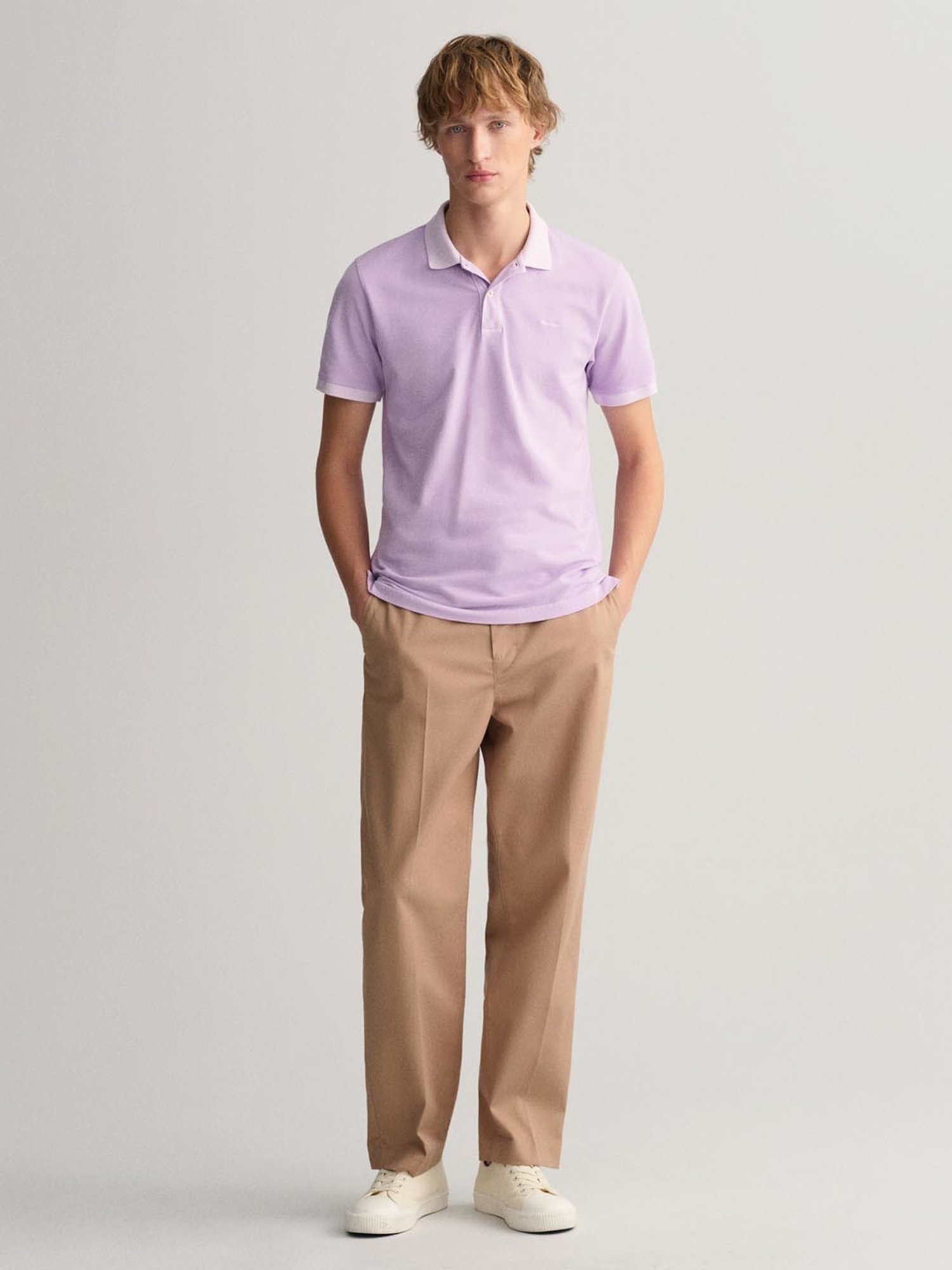 GANT Purple Cotton Regular Fit Polo T-Shirt